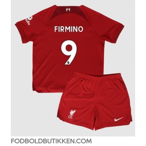 Liverpool Roberto Firmino #9 Hjemmebanetrøje Børn 2022-23 Kortærmet (+ Korte bukser)